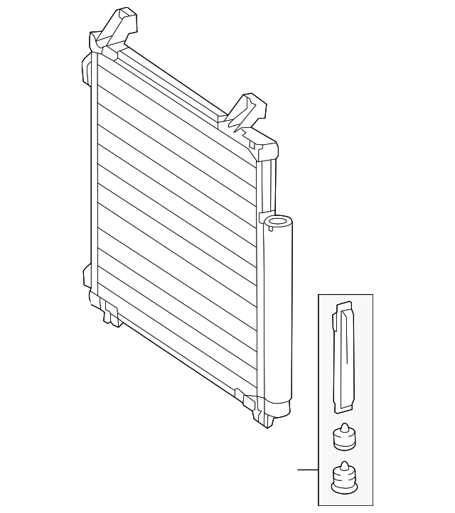 88460-74010 - Condenser Assembly 2012-2015 Scion iQ | Toyota San Diego ...
