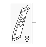 EMG500271LUM - : Upper Center Pillar Trim for Land-Rover Image