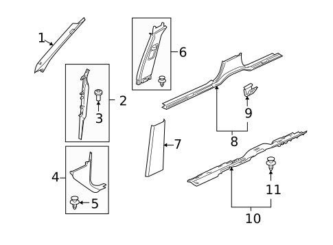 Interior Trim - Pillars for 2007 Land Rover LR3 #0