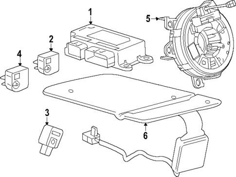 Air Bag Components for 2025 Chevrolet Equinox #1