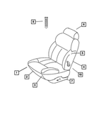 5093532AA - Interior Trim: Seat Cushion Frame, Right &amp; Left for Mopar Image