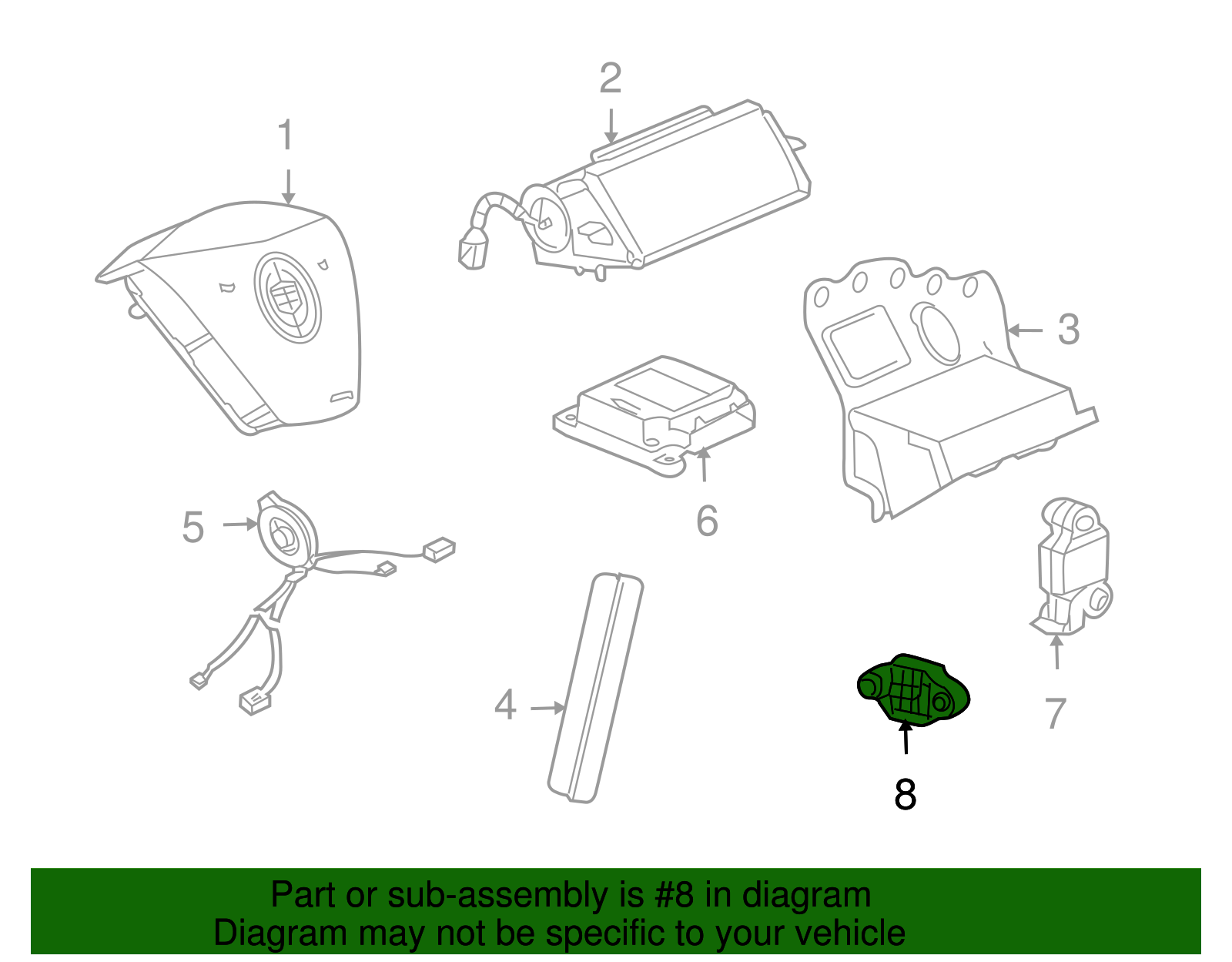 Genuine Ford Side Impact Sens BL3Z-14B345-A