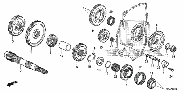 AT Countershaft (5AT) for 2013 Honda CR-V #0