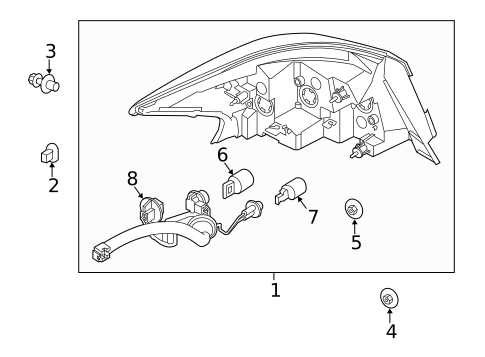Tail Lamps for 2013 Nissan Sentra #0