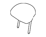 52209808853 - : Headrest, Center for Mini: Cooper Countryman, Cooper Paceman Image