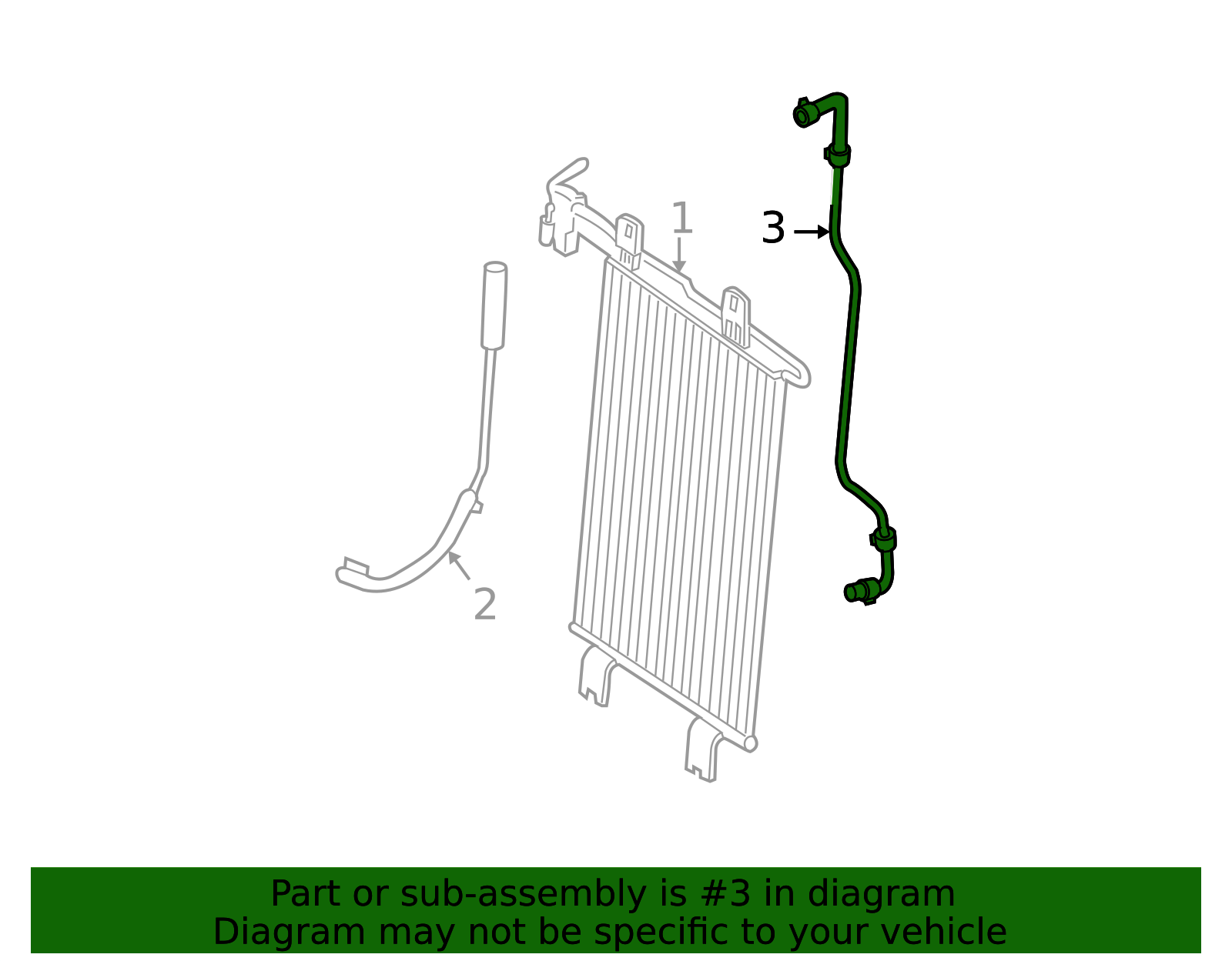 21633 Radiator 21633-9GF0A - Rear Hose 2011-2015 Nissan | Official Nissan Parts Store