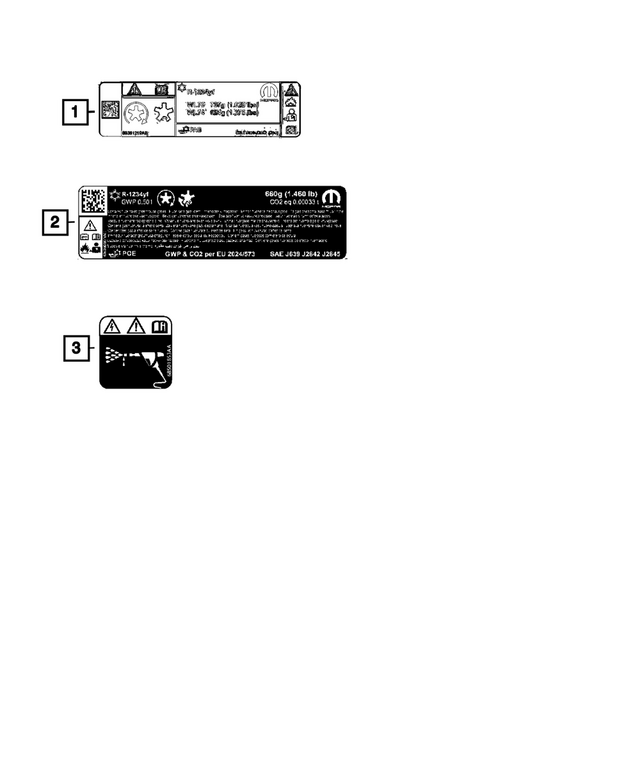68406003AB - : Air Conditioning System Label for Mopar Image