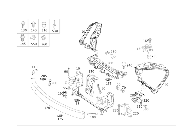 4990179764 - : Blind Rivet for Mercedes-Benz: C230, C240, C280, C32 AMG, C320, C350, C55 AMG, E420, E430, R320, R350, R500 Image