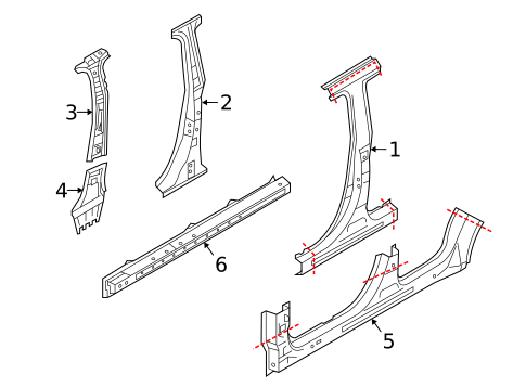 Center Pillar & Rocker for 2025 Mitsubishi Eclipse Cross #0