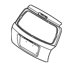 737002F250 - Body: Lift Gate for Kia: Spectra5 Image