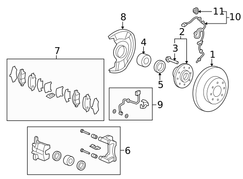 Front Brakes for 2011 Honda Fit #0