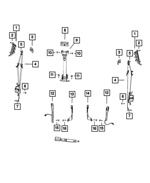 Seat Belts for 2021 Ram 2500 #3