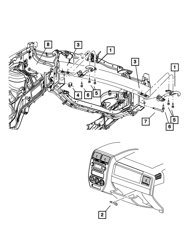 « 68263328AA – Frame, Bumper, and Fascia : Remorquage Crochet pour Mopar Image »