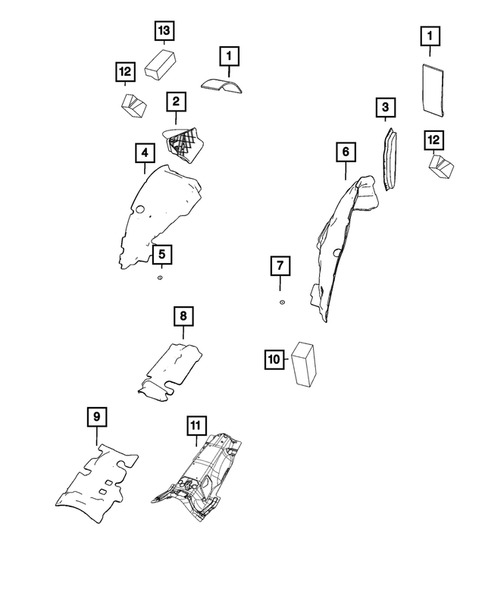 Carpets, Floor Mats, Load Floor, and Silencers for 2023 Dodge Durango #1