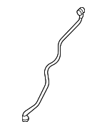 2545015400 - Cooling System: Vent Hose for Mercedes-Benz Image