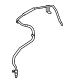 2545017502 - Cooling System: Front Pipe for Mercedes-Benz Image