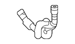 2545017302 - Cooling System: Rear Hose for Mercedes-Benz Image