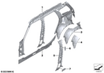 41215A4E7F3 - Bodywork: Side Frame Inner Left for Mini: Countryman S ALL4, Countryman SE ALL4, JCW Countryman ALL4 Image image