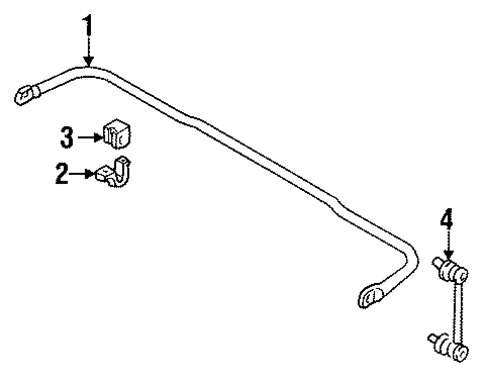 Stabilizer Bar & Components for 1993 Mazda MX-3 #1