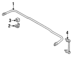 EA0328151C - Suspension: Stabilizer Bar for Mazda: MX-3 Image