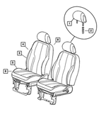 1LQ74DKAAA - : Front Seat Back Cover, Right for Chrysler: PT Cruiser Image