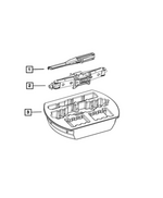68657897AB - Wheels: Jack Storage Tray for Mopar Image