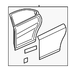 42401540 - Body: Door Shell for Chevrolet: Cruze, Cruze Limited Image