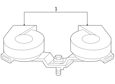 Horn for 2009 Mitsubishi Raider #0