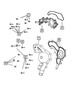 5184653AF - Cooling: Coolant Crossover for Chrysler: 200, 300, Town &amp; Country | Dodge: Avenger, Challenger, Charger, Durango, Grand Caravan, Journey | Jeep: Cherokee, Grand Cherokee | Ram: 1500, 1500 Classic, C/V, ProMaster 1500, ProMaster 2500, ProMaster 3500 Image