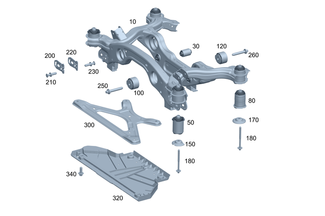 2433501601 - : Suspension Sub-Frame for Mercedes-Benz Image