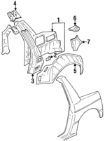 6365179E00 - : Wheelhouse Extension for Suzuki Image