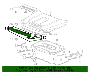 2024-2025 GMC Front Molding 86564533 GM | GMPartsDirect.com