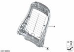 52107243531 - Seats: Backrest Frame El. Fa for BMW: 228i, 228iX, 230i, 230iX, 320i, 320iX, 328d, 328dX, 328i, 328iX, 330e, 330i, 330iX, 335i, 335iX, 340i, 340iX, 428i, 428iX, 430i, 430iX, 435i, 435iX, 440i, 440iX, Hybrid 3, M2, M2 Competition, M235i, M235iX, M240i, M240iX Image image