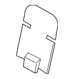 1K0881989C - Body: Seat Back Panel for Volkswagen: GTI, Jetta, Passat, R32, Rabbit Image