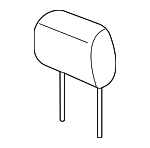 1Q0881903GWRT - Body: Headrest for Volkswagen: Passat Image