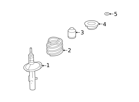Struts & Components for 2005 Mercury Montego #0