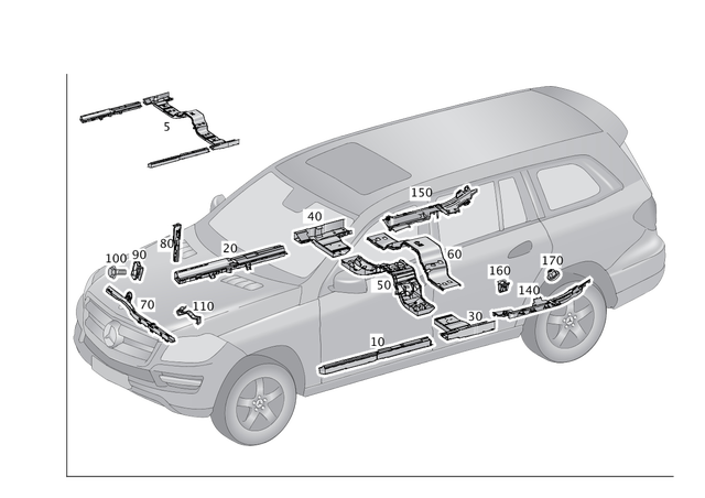 1665460900 - Electrical System: Cable Duct for Mercedes-Benz Image image