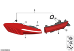 63219879755 - Lighting: Tail Light, Side Panel Left for BMW Image