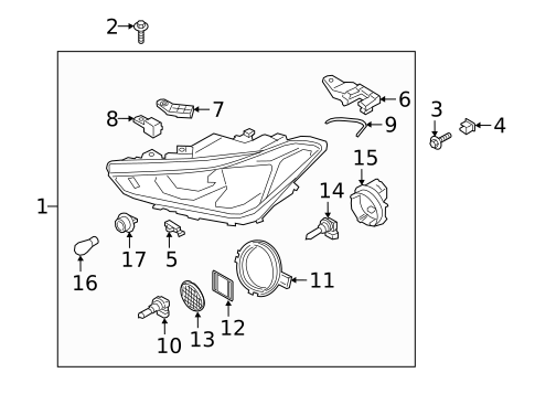 Bulbs - Chassis for 2019 Genesis G70 #0