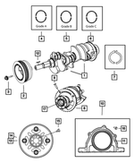 68102977AB - 5.7L Gas; Engine: Crankshaft Bearing Package for Mopar Image