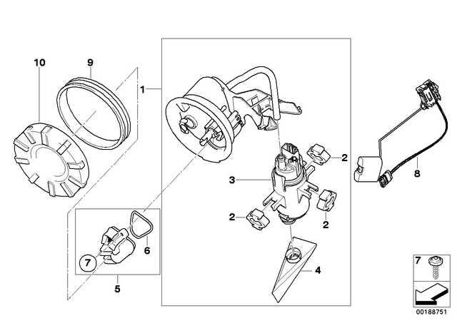 16148554070 - : Fuel Level Sensor for BMW-Motorrad Image