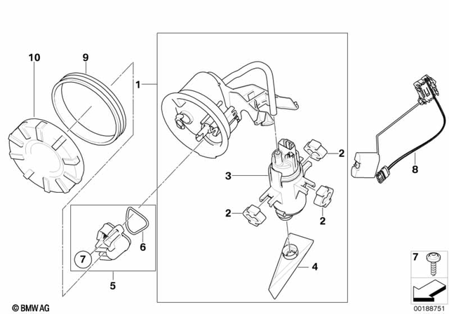 16137656904 - : Fuel Pump Assembly for BMW-Motorrad Image