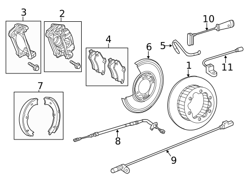 Brake Components for 2018 Mercedes-Benz Sprinter 3500 #0