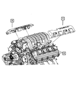 5037535AA - Engine 6.1L Eight Cylinder [ESF]: Wiring Protector Cover, Left for Dodge: Charger, Magnum | Jeep: Grand Cherokee Image