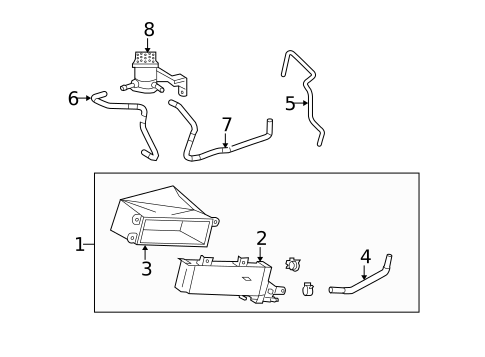 Trans Oil Cooler for 2007 Toyota Highlander #1