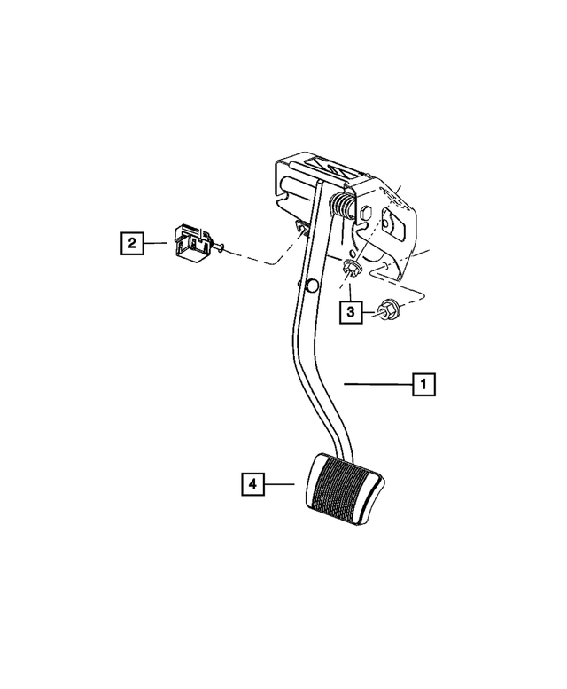 5154689AF - Brakes: Brake Pedal And Pad for Mopar Image