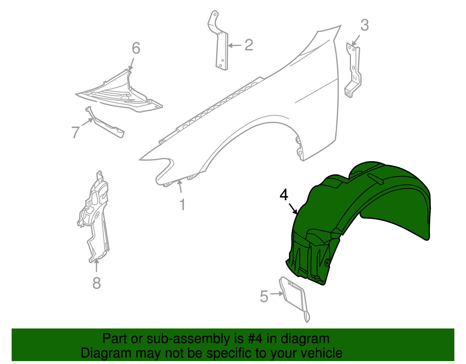 Fender Liner - BMW (51718223376)