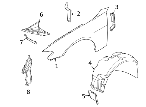 Fender & Components for 2002 BMW 745i #0