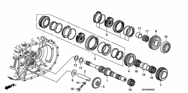 MT Mainshaft (KA) for 2008 Acura TSX #0