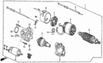 31217PC2006 - Engine: SCREW-WASHER (4X28) (MITSUBA) for Honda Image